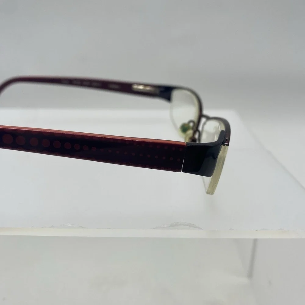Ted Baker Eyeglasses FRAME ONLY  Topsy B150 Half Rim 52-17-135 Burgundy 539